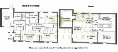 Maison de village - 164 m² - 6 pièces