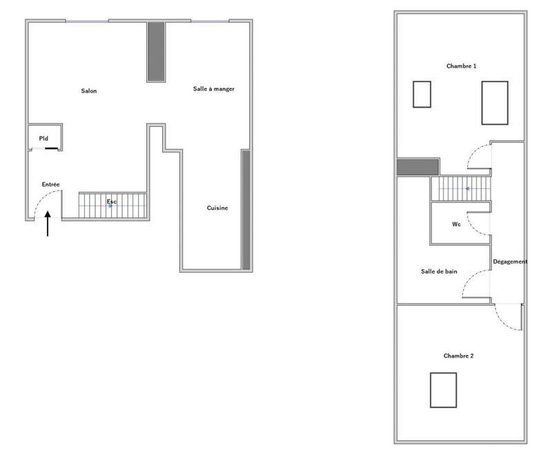 Appartement - 65 m² - 3 pièces