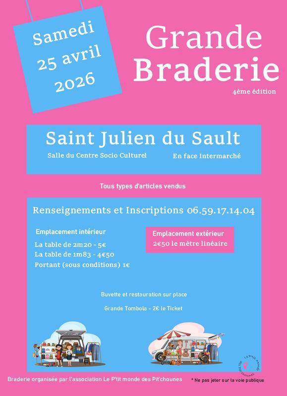 Grande braderie 2026 - 4ème édition