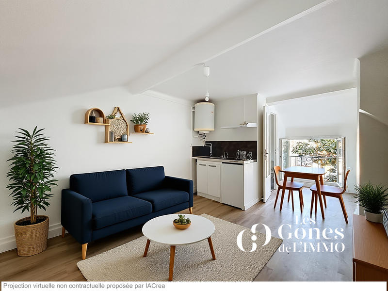 Studio - 22 m² - 1 pièce