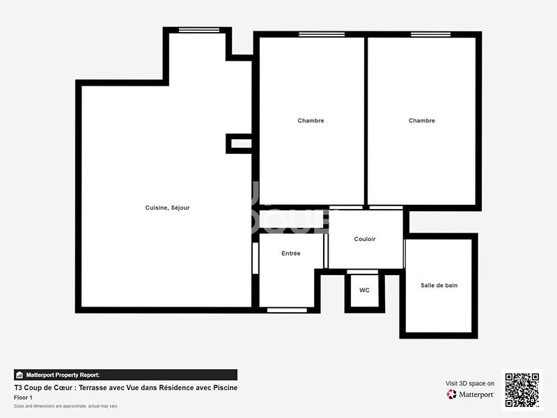 Appartement - 61 m² - 3 pièces