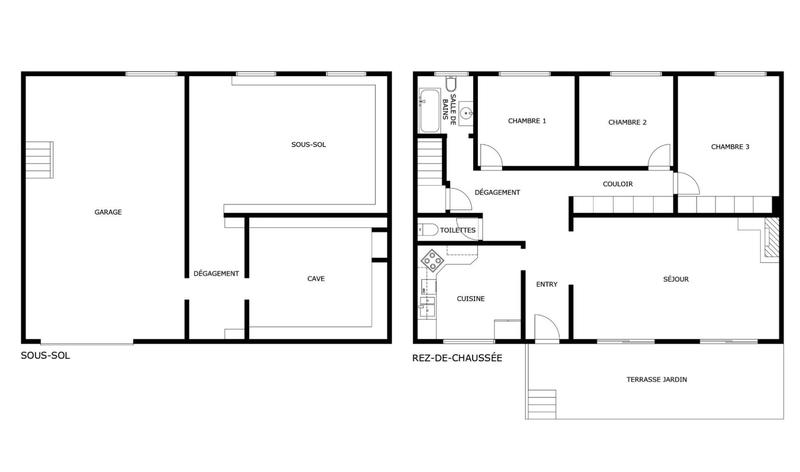 Maison - 95 m² - 4 pièces