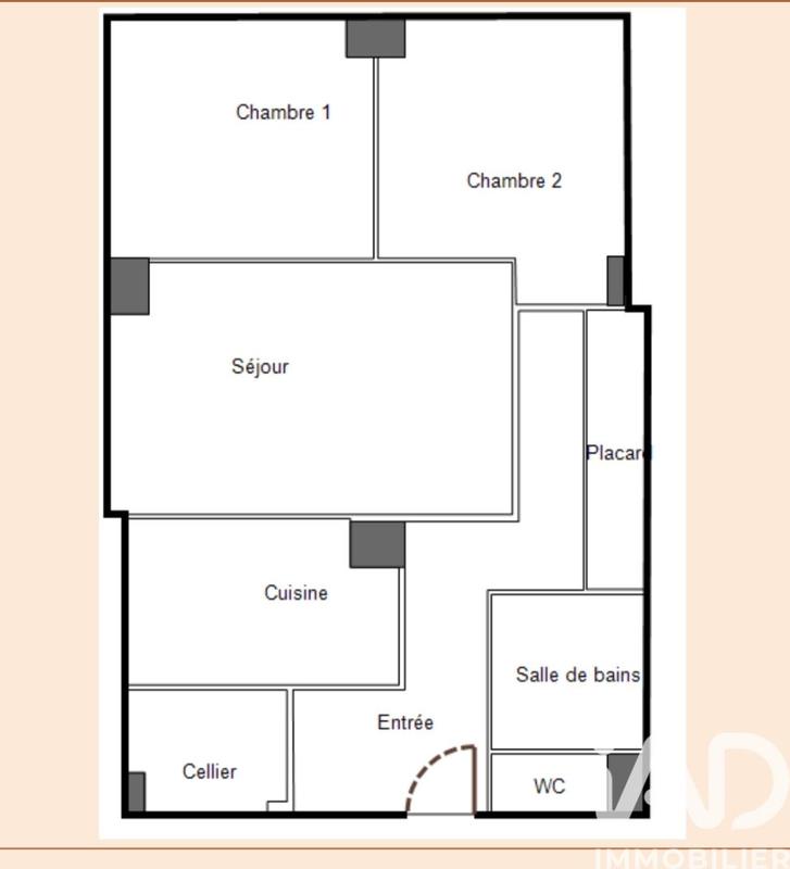 Appartement - 71 m² - 3 pièces