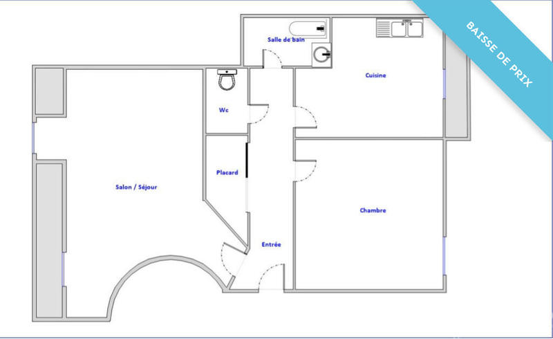 Appartement - 53 m² - 3 pièces