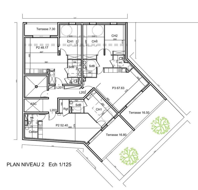 Appartement - 51 m² - 2 pièces