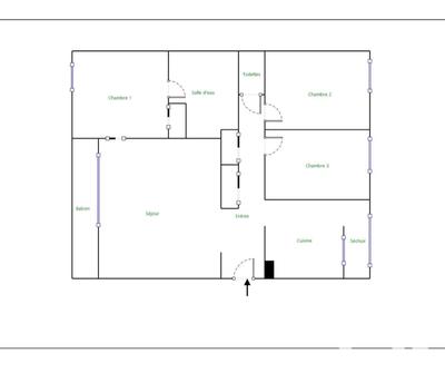 Appartement - 74 m² - 3 pièces