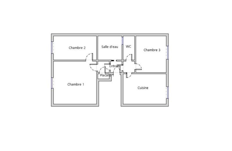 Appartement - 40 m² - 3 pièces