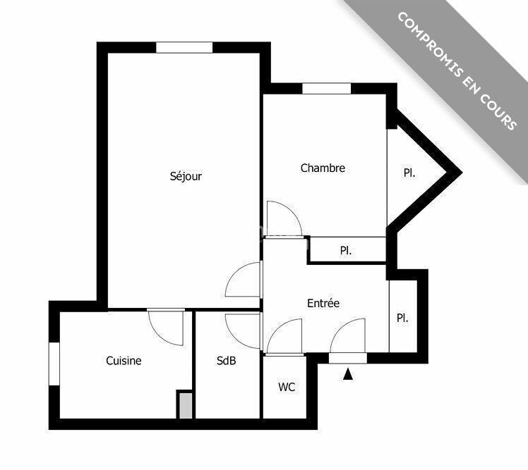 Appartement - 51 m² - 2 pièces