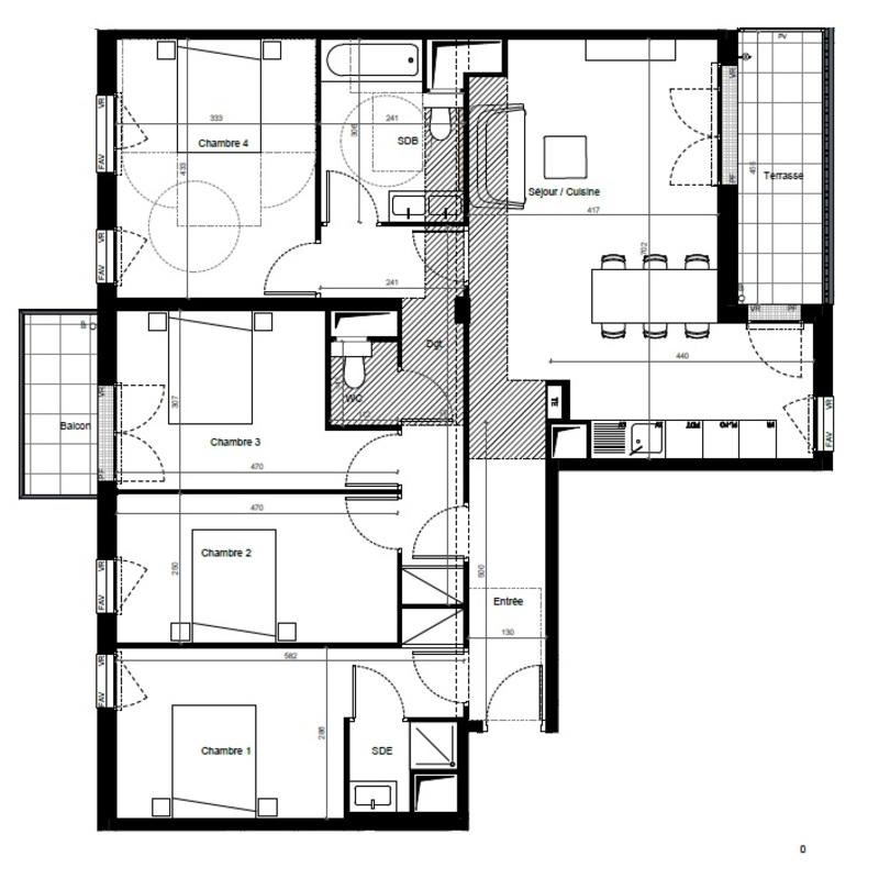 Appartement - 108 m² - 5 pièces