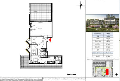 Appartement - 105 m² - 4 pièces