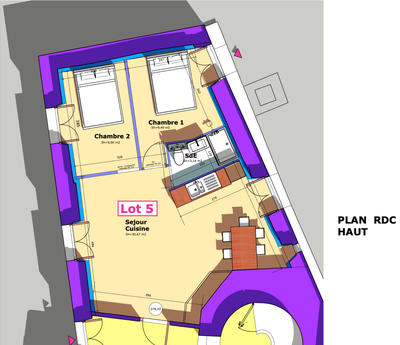 Appartement - 52 m² - 3 pièces