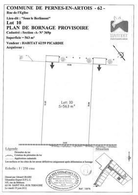 Terrain constructible - 563 m²