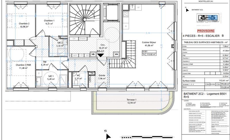 Appartement - 115 m² - 4 pièces