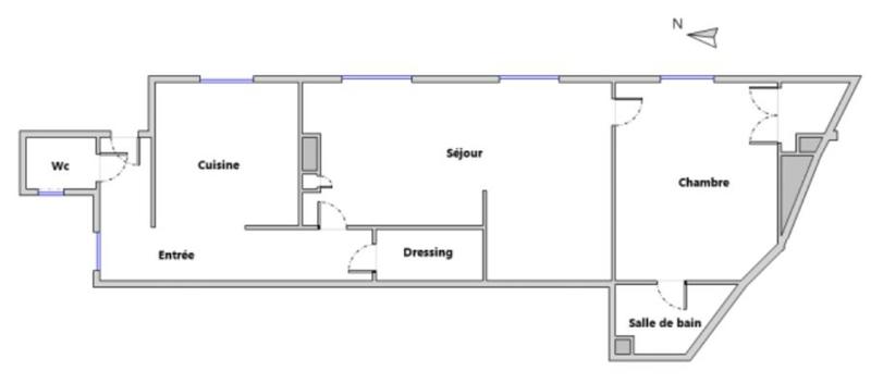 Appartement - 53 m² - 2 pièces