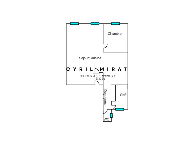 Appartement - 74 m² - 2 pièces