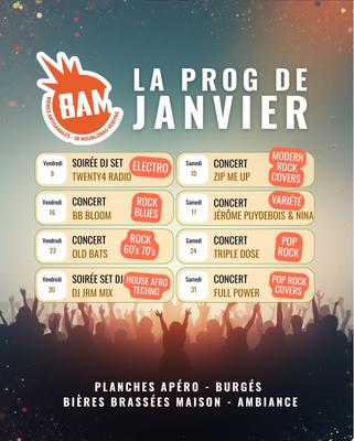 Concert Triple Dose chez Bam