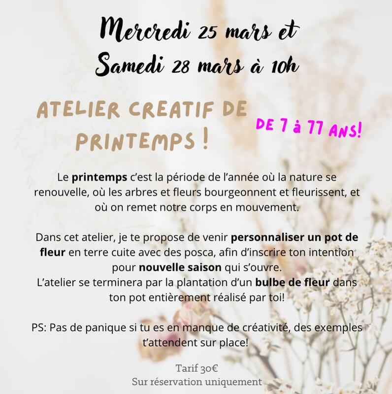 Atelier créatif : Diy remède d'herboriste : printemps
