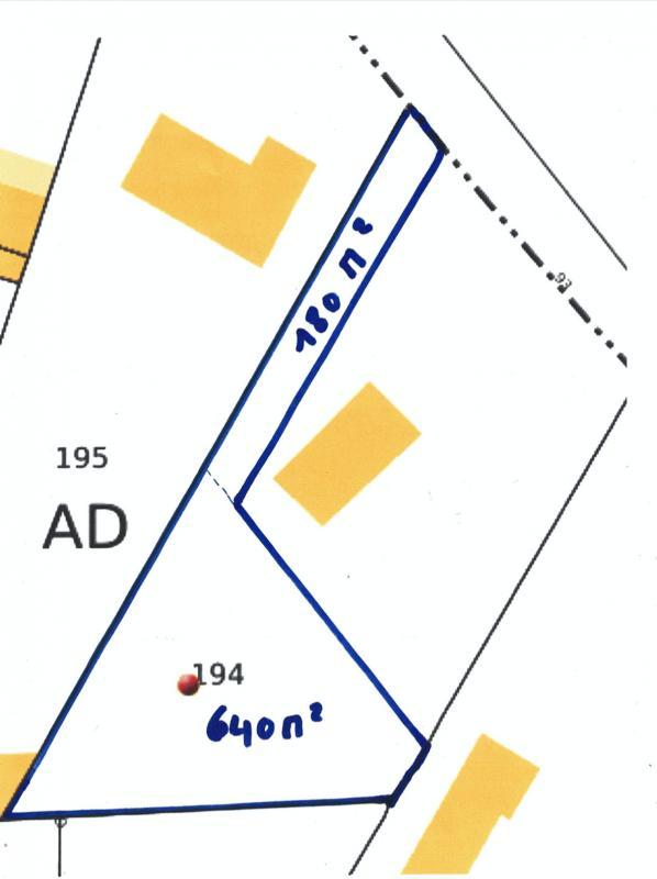 Terrain - 820 m²
