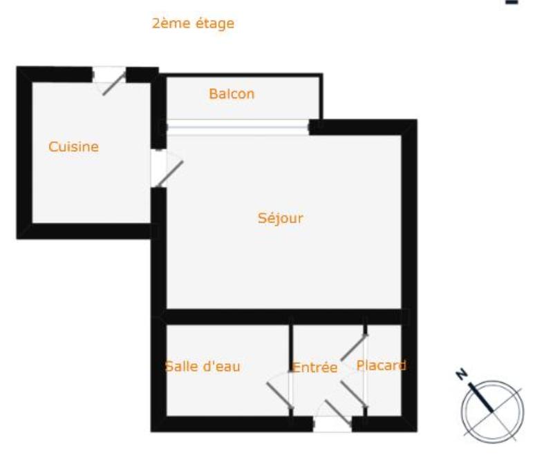 Appartement - 27 m² - 1 pièce