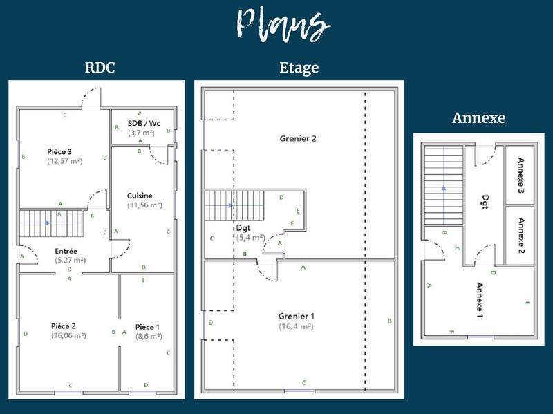 Viager - Corps de ferme - 79 m² - 4 pièces