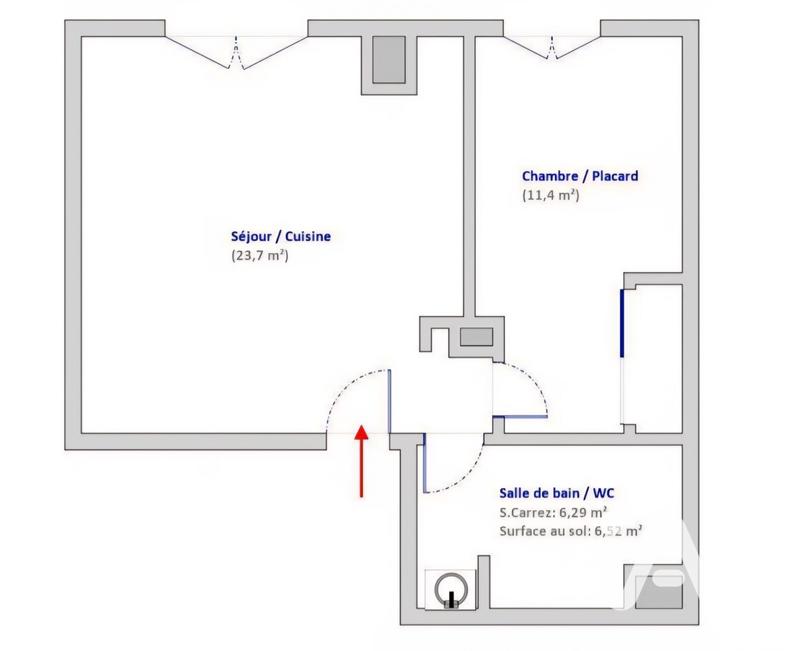 Appartement - 41 m² - 2 pièces