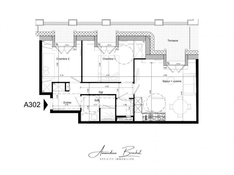 Appartement - 61 m² - 3 pièces