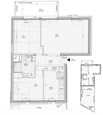 Appartement - 67 m² - 3 pièces