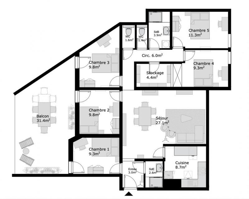 Appartement - 110 m²