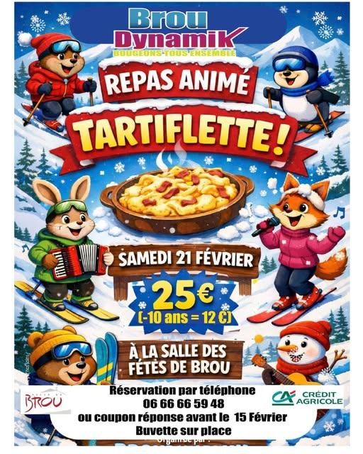 Repas animé tartiflette
