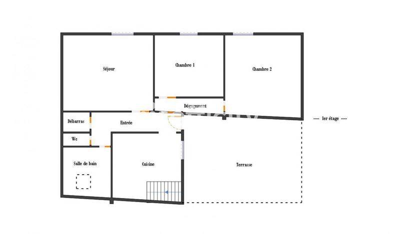 Maison - 62 m² - 3 pièces