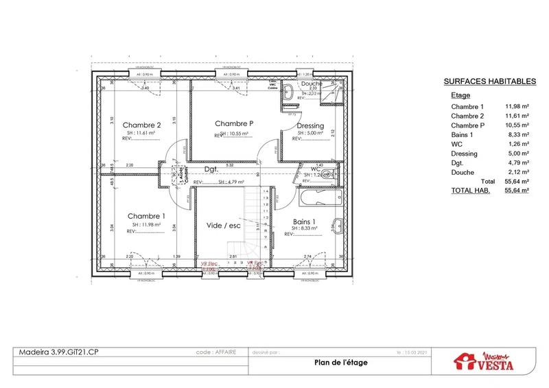 Maison - 86 m² - 4 pièces