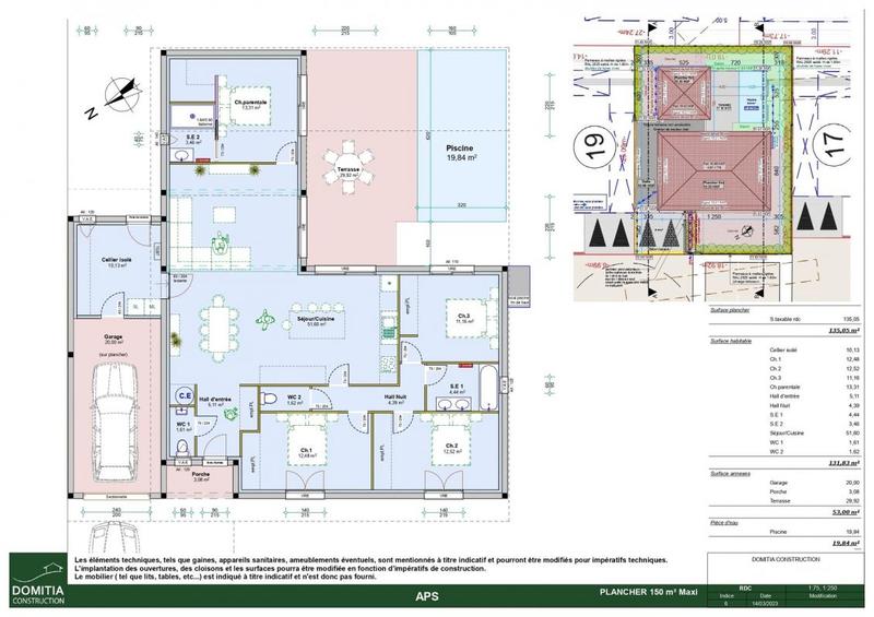 Maison - 131 m² - 6 pièces