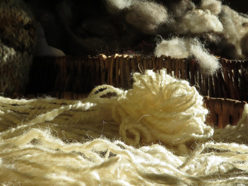 Stage de filage de laine  et stage de feutrage