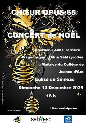 Concert de Noël du choeur Opus:65