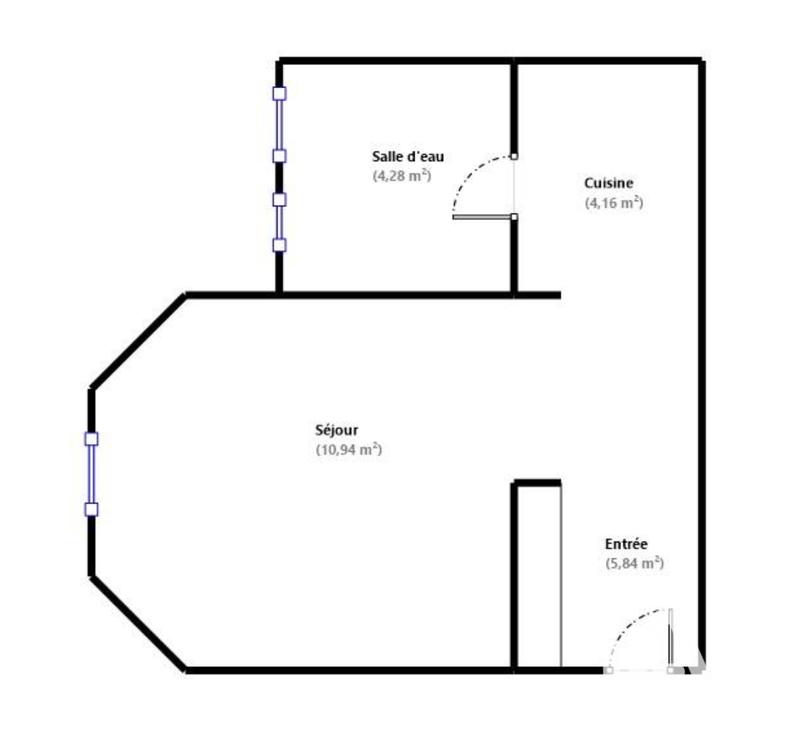 Appartement - 25 m² - 1 pièce