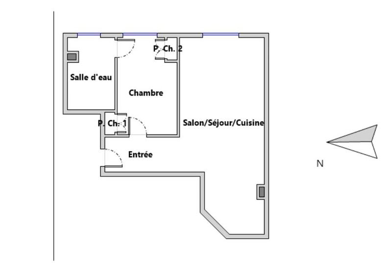 Appartement - 37 m² - 2 pièces