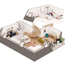 Duplex - 87 m² - 4 pièces