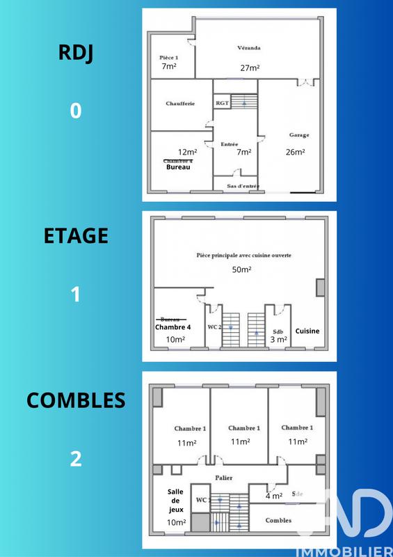 Maison - 140 m² - 8 pièces