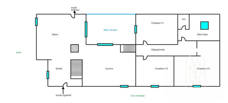 Maison ancienne - 150 m² - 6 pièces