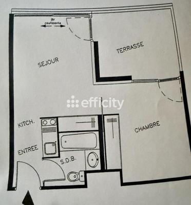 Appartement - 33 m² - 2 pièces
