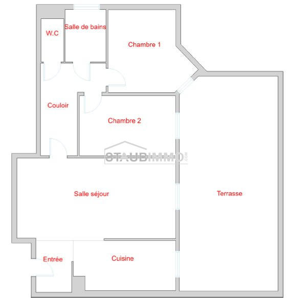 Appartement - 68 m² - 3 pièces