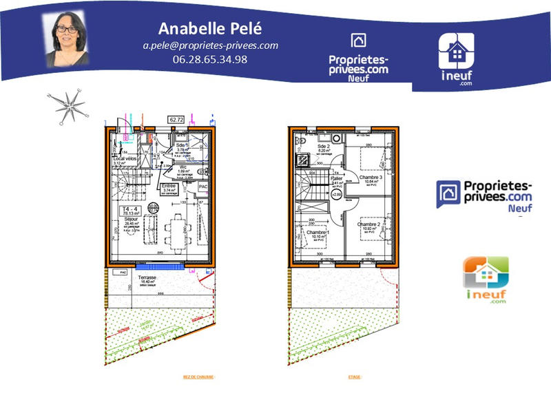 Maison - 78 m² - 4 pièces