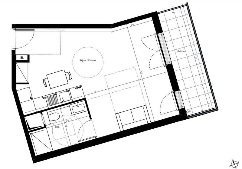 Appartement - 39 m² - 1 pièce