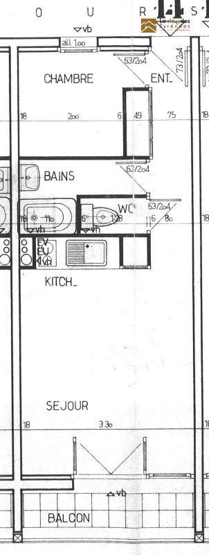 Appartement - 26 m² - 2 pièces