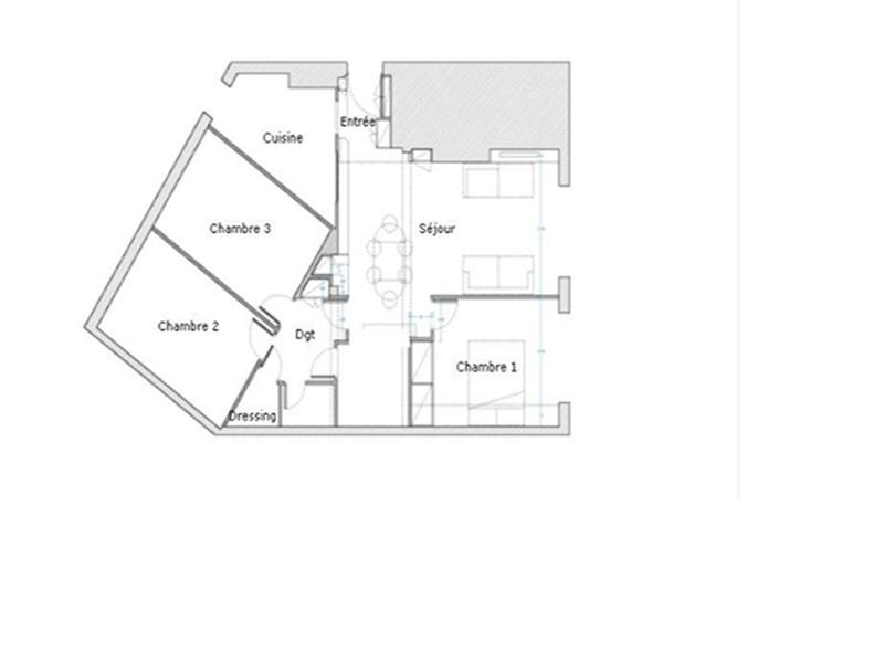 Appartement - 80 m² - 4 pièces