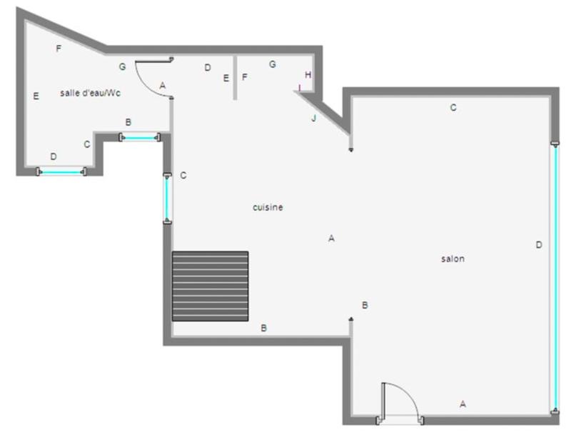 Appartement - 55 m² - 2 pièces