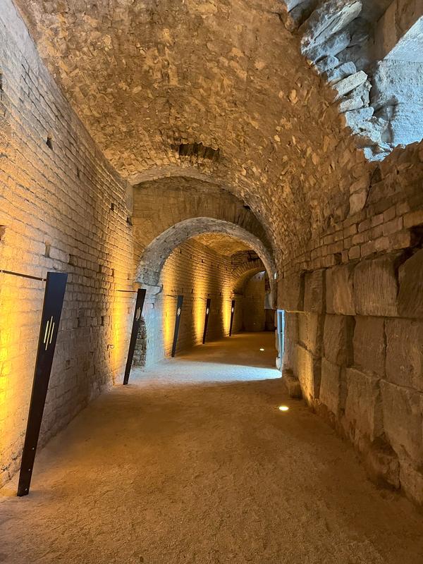 Visite flash des souterrains de l'Amphithéâtre