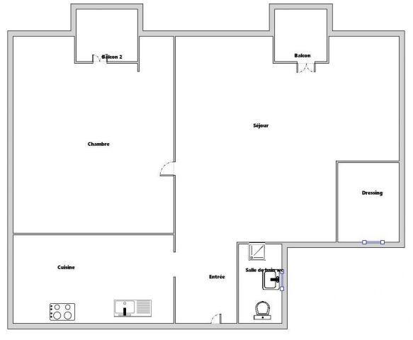 Appartement - 31 m² - 2 pièces