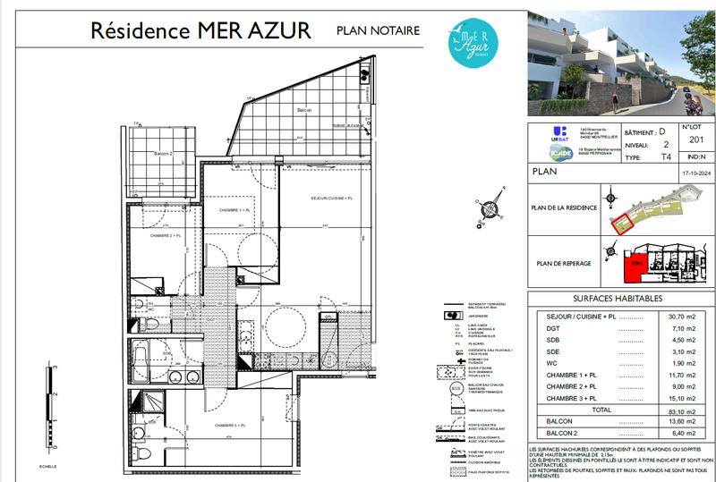 Appartement - 83 m² - 4 pièces