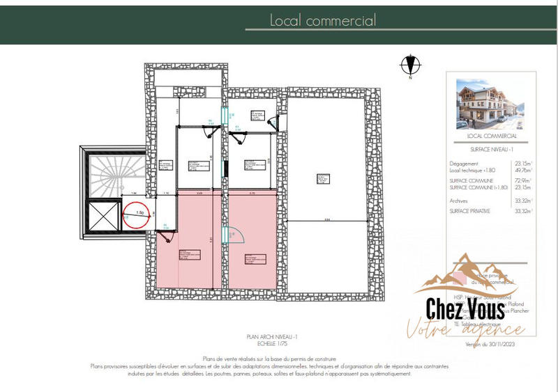 Local commercial - 163 m²